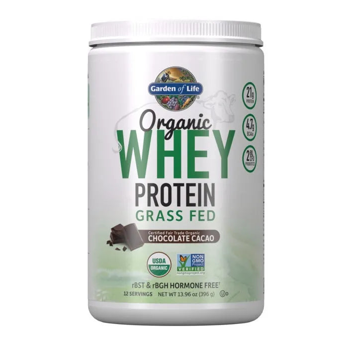 Organic Whey Protein Chocolate 13.96oz (396g) Powder