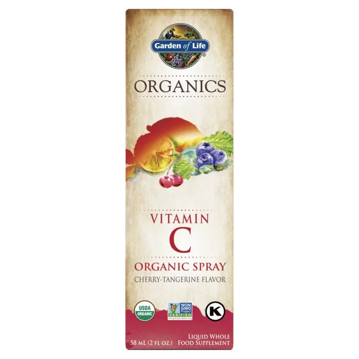 Organics Vitamin C Organic Spray Cherry Tangerine 2oz (58ml) Liquid
