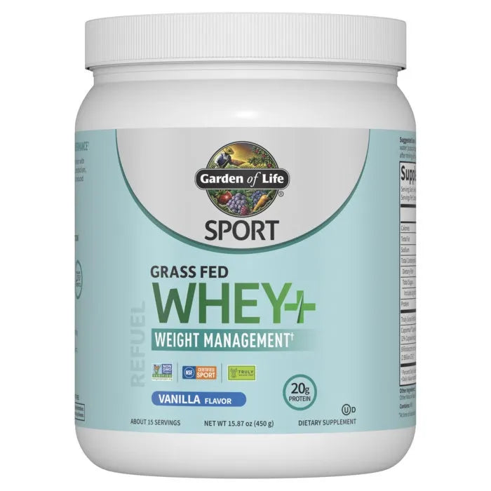 Sport Grass Fed Whey+ Weight Management Protein Powder - Vanilla