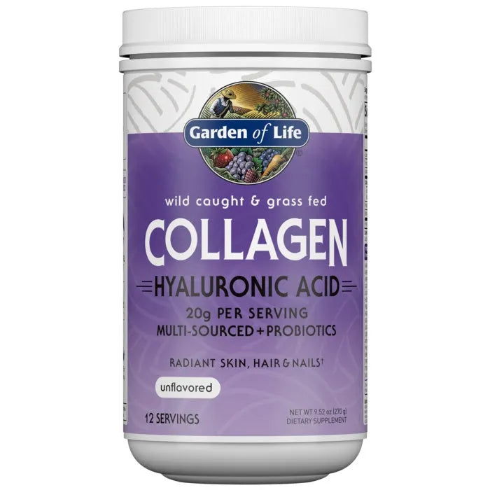 Wild Caught & Grass Fed Collagen Hyaluronic Acid - 9.52 oz Powder