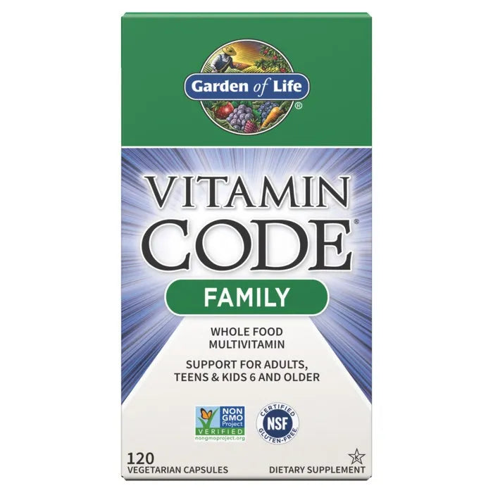 Vitamin Code Family Multivitamin 120 Capsules