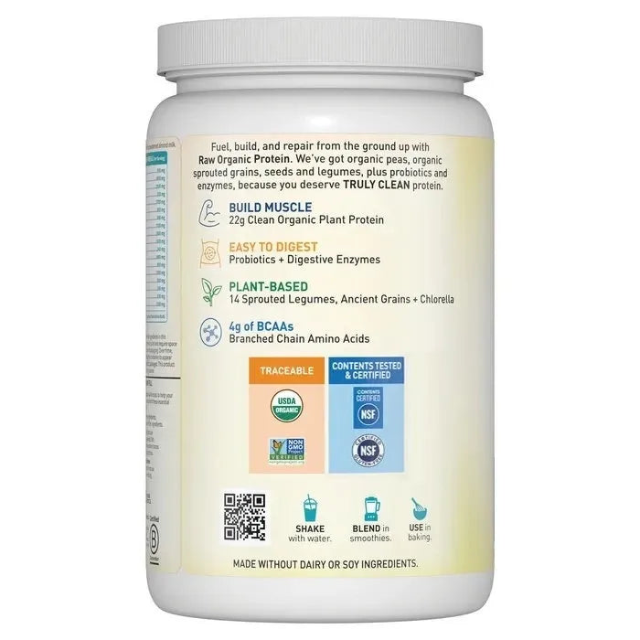 Raw Organic Protein Powder - Unflavored