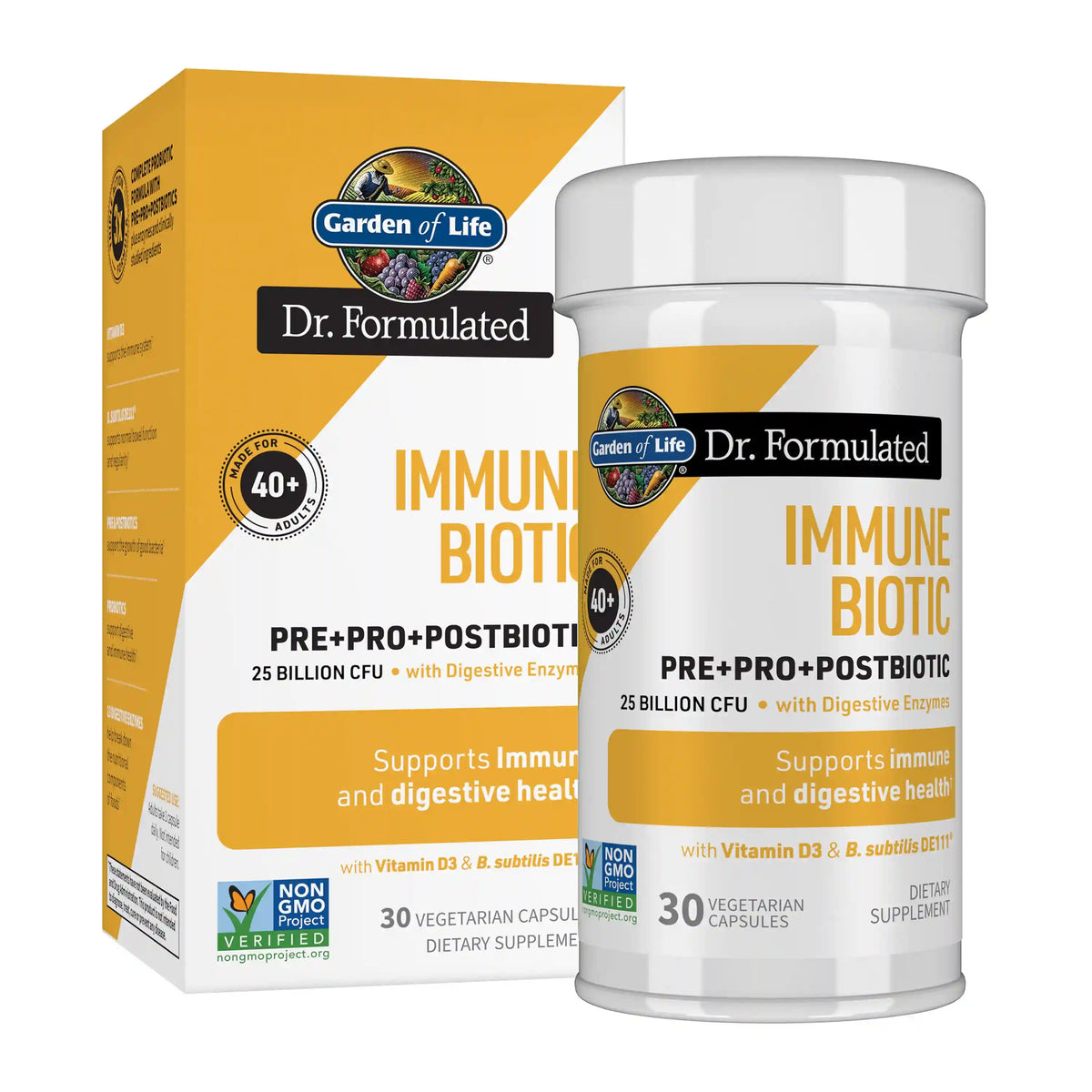 Dr. Formulated Probiotics ImmuneBiotic 40+ - 30 Capsules