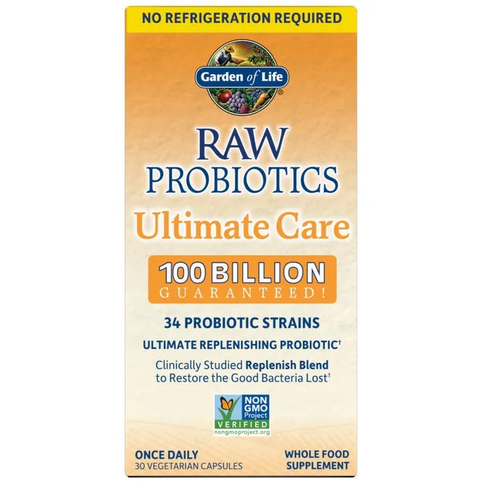 Raw Probiotics Ultimate Care Shelf-Stable 30 Capsules