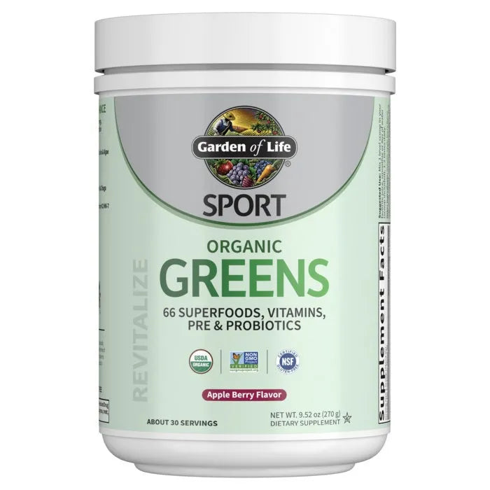 Sport Organic Greens Powder - Apple Berry