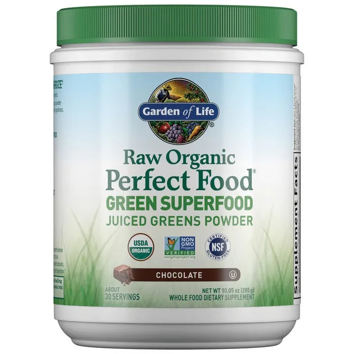 Raw Organic Perfect Food Green Superfood Chocolate Powder