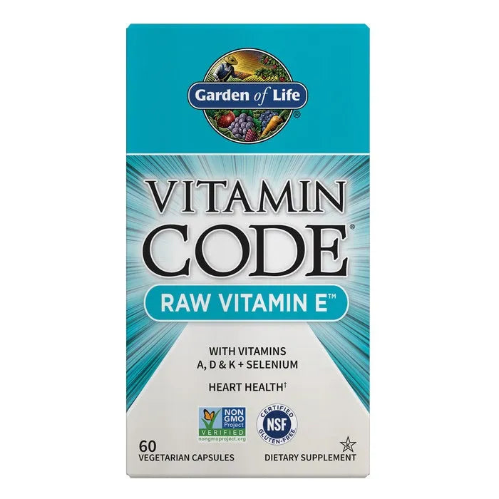 Vitamin Code Raw Vitamin E 60 Capsules