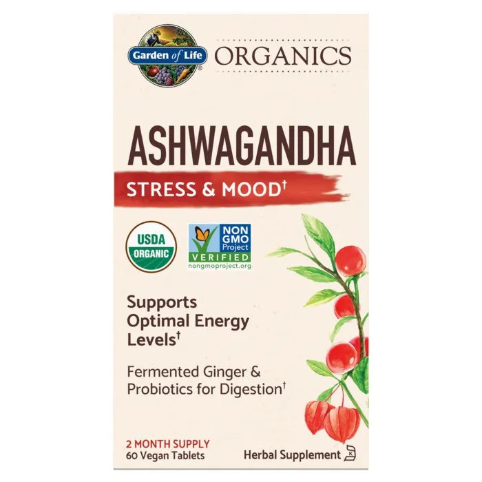 Organics Ashwagandha 60 Tablets